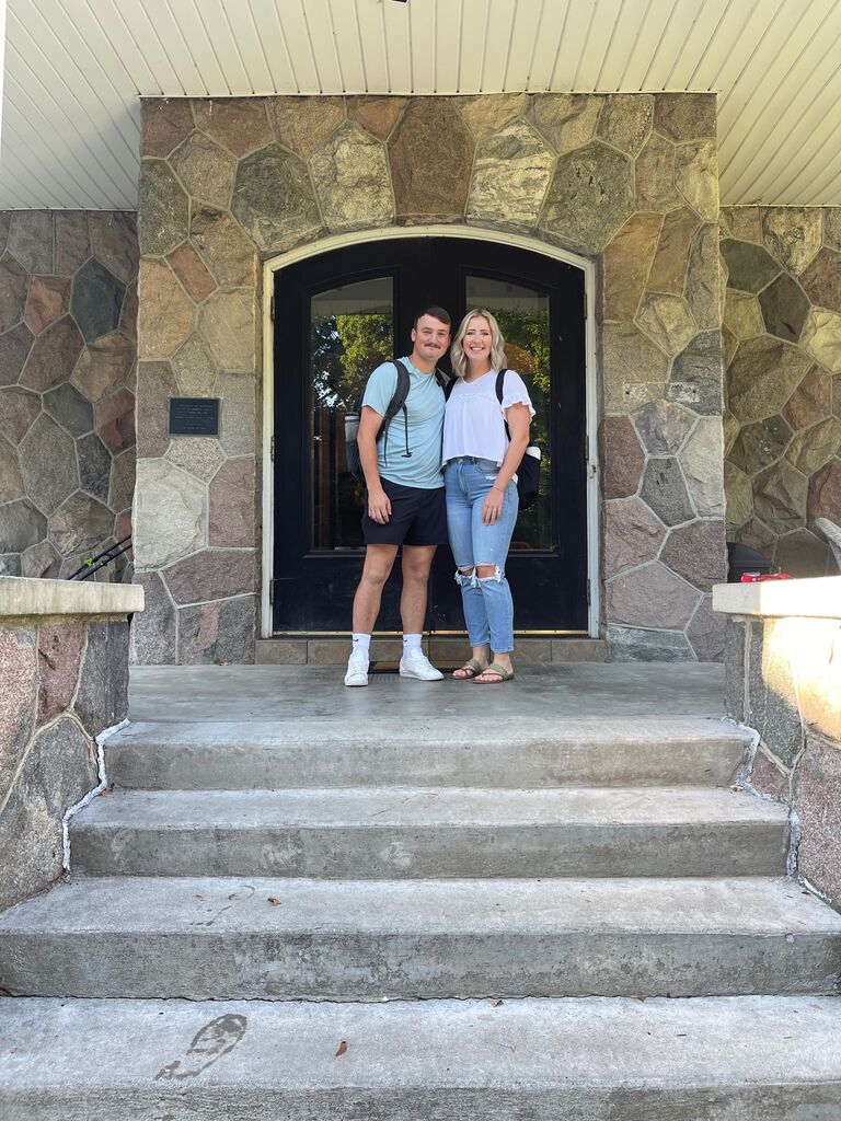 First day of Ian's junior year and Kylie's senior year at Olivet College