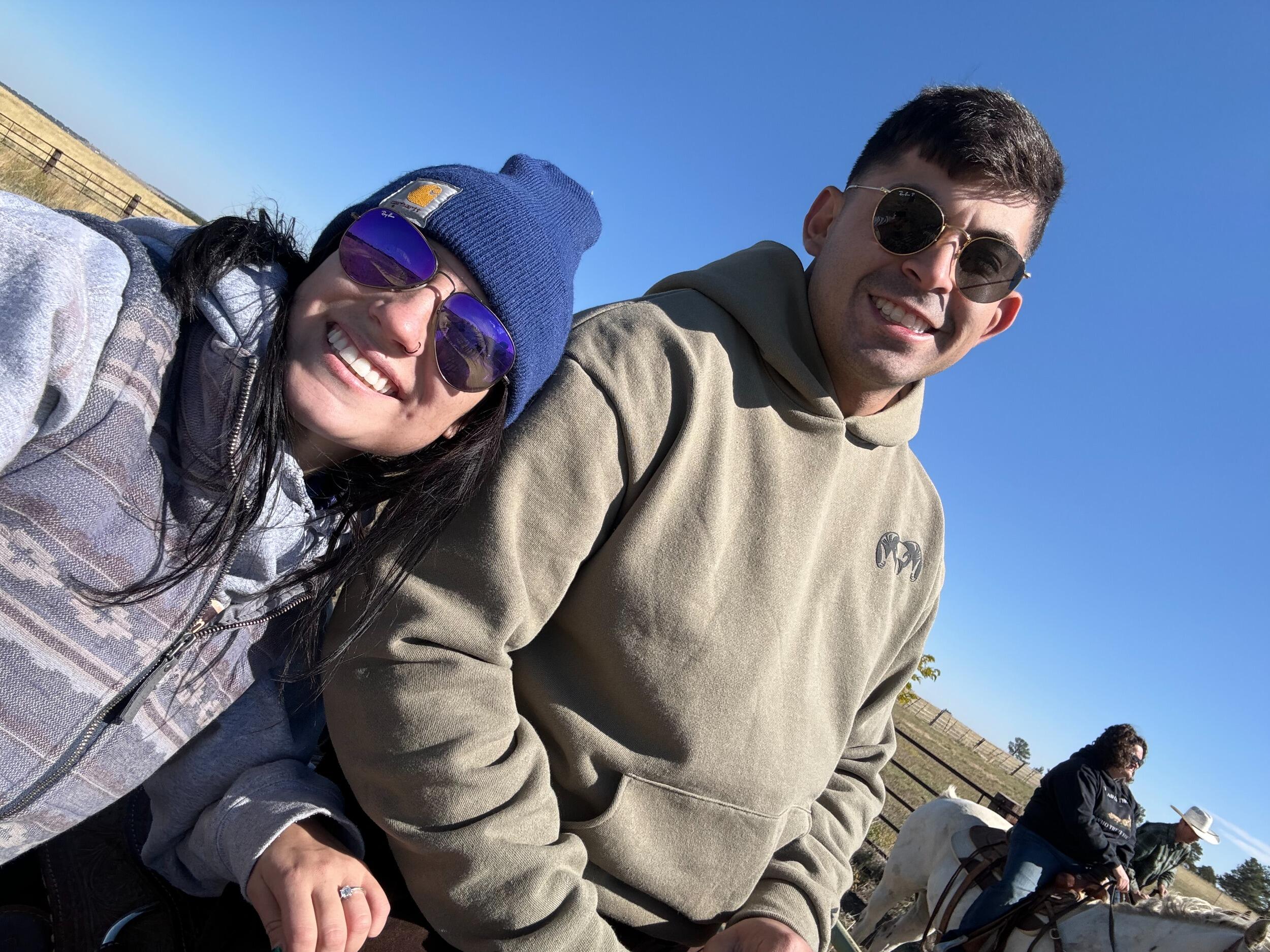 First branding together. Jorge rode Hook, Faith rode Sophie. First big exposure into the life Jorge realized he was getting himself into. He loved every second of it and now he plans their future home with Faith's passion for horses in mind. 