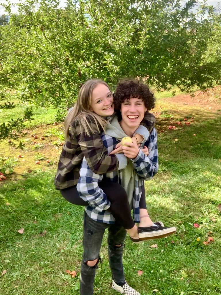 The start of our annual tradition to go apple picking in the fall!