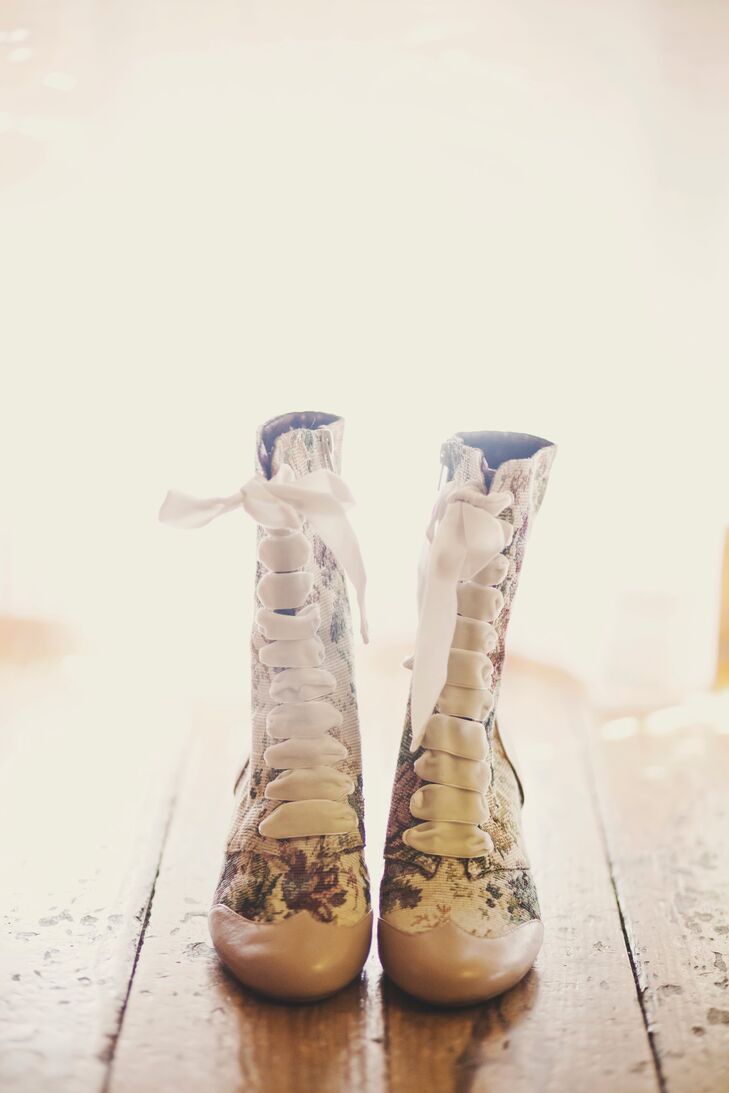 victorian bridal boots
