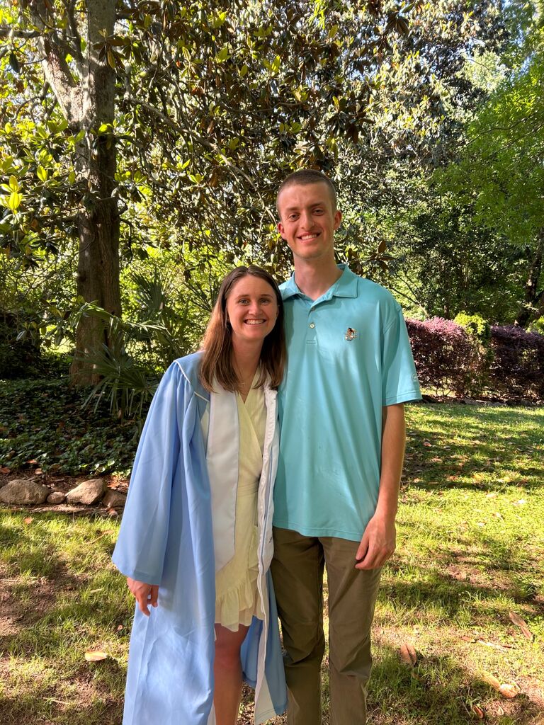 Caroline graduates from THE University of North Carolina at Chapel Hill. Go heels! 