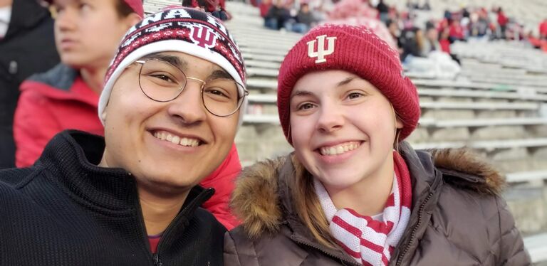 We began dating just before we began our sophomore year.