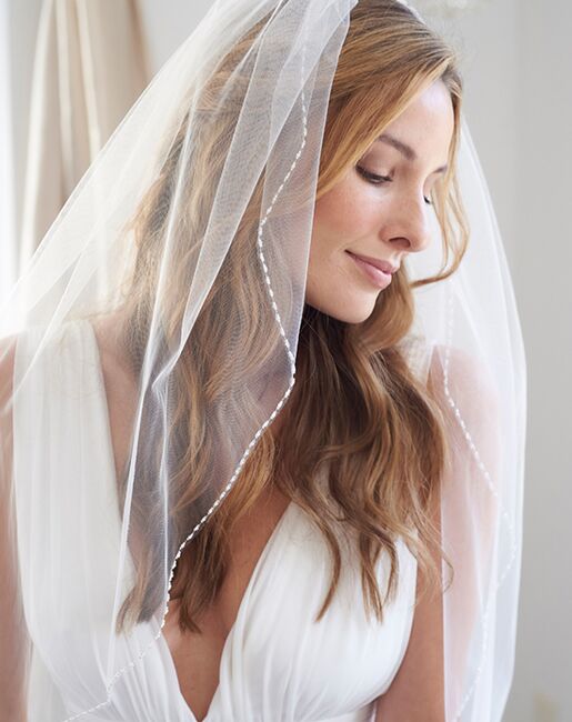 Dareth Colburn Clara Delicate Beaded Wedding Veil (VB-5057) Wedding ...