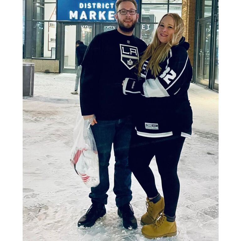 True love is wearing your girlfriends hometown team colors into enemy territory.