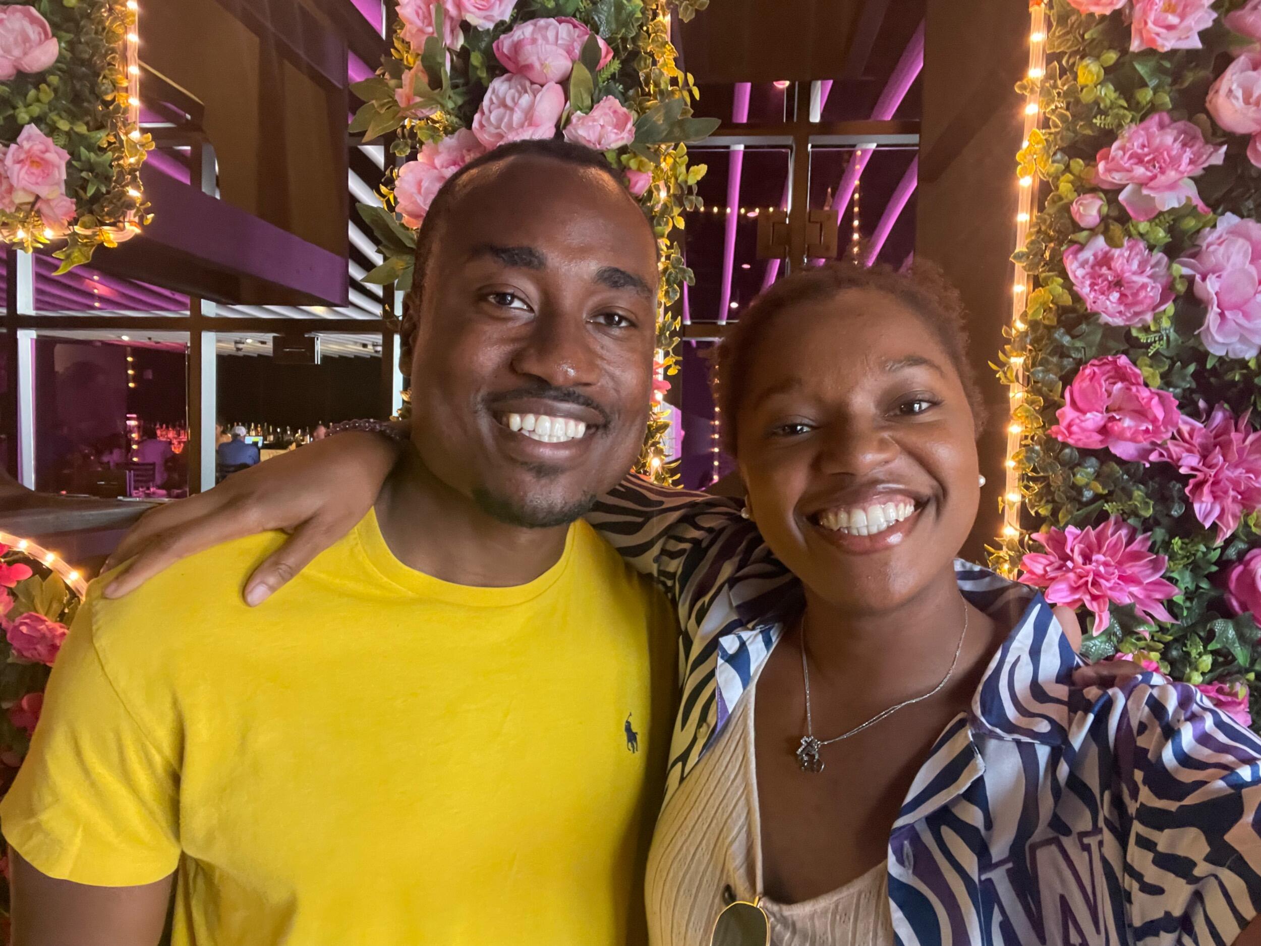 We took our first pic together at Disney Springs. Jordan and I had a fun date walking around, eating food, and then going to the Orlando City Soccer game. 