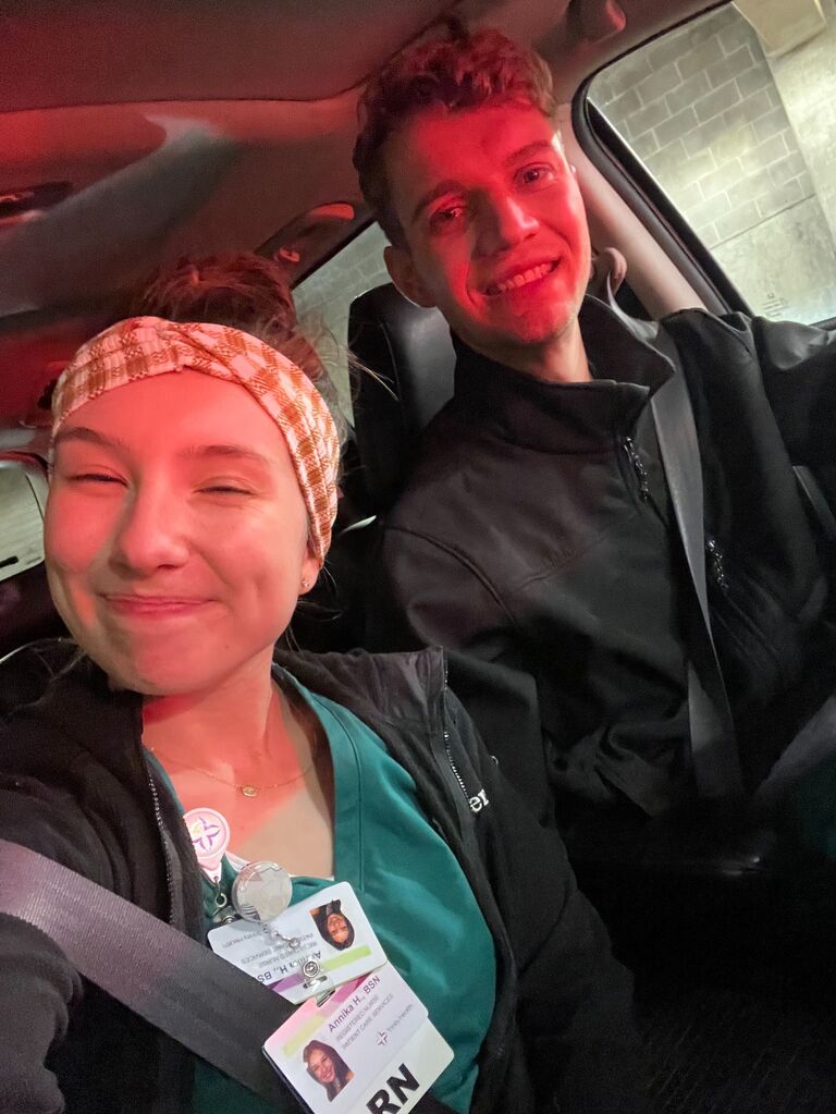 Formed a new routine where one of us drives the other to their car in the morning. We don't take for granted how nice it is to work at the same place. 
