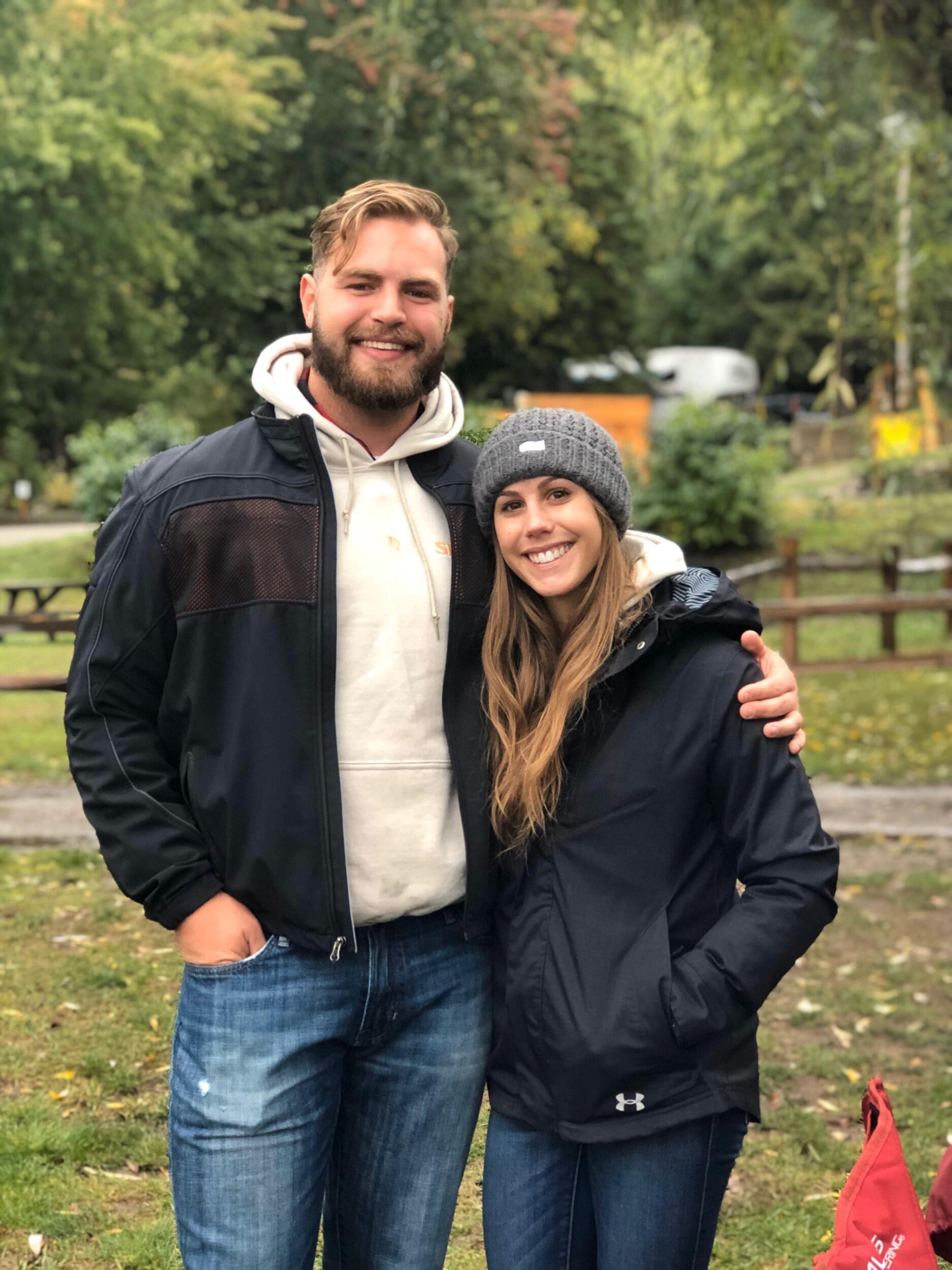 Sigma Pi Camp Trip - 2019. This was the weekend where Emma decided Gentry was indeed pretty cool, and Gentry realized Emma could hang despite inclement weather and rowdy fraternity members. This is the anniversary of our relationship being official!