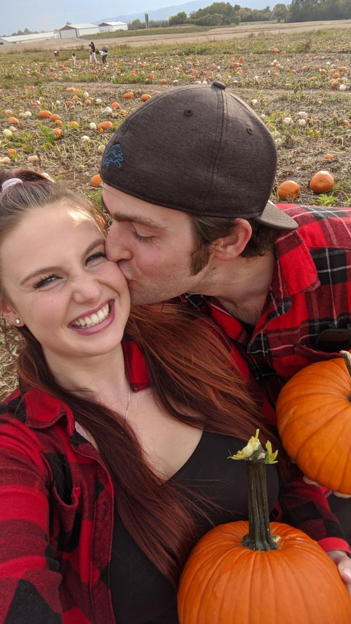 McKendrey's first pumpkin patch! 