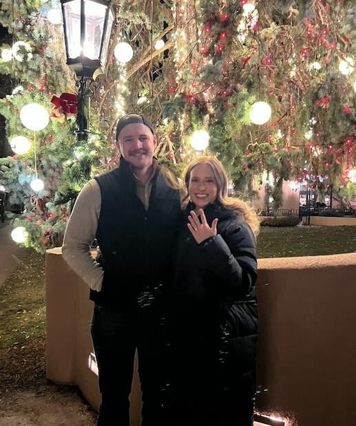 The night we got engaged. 