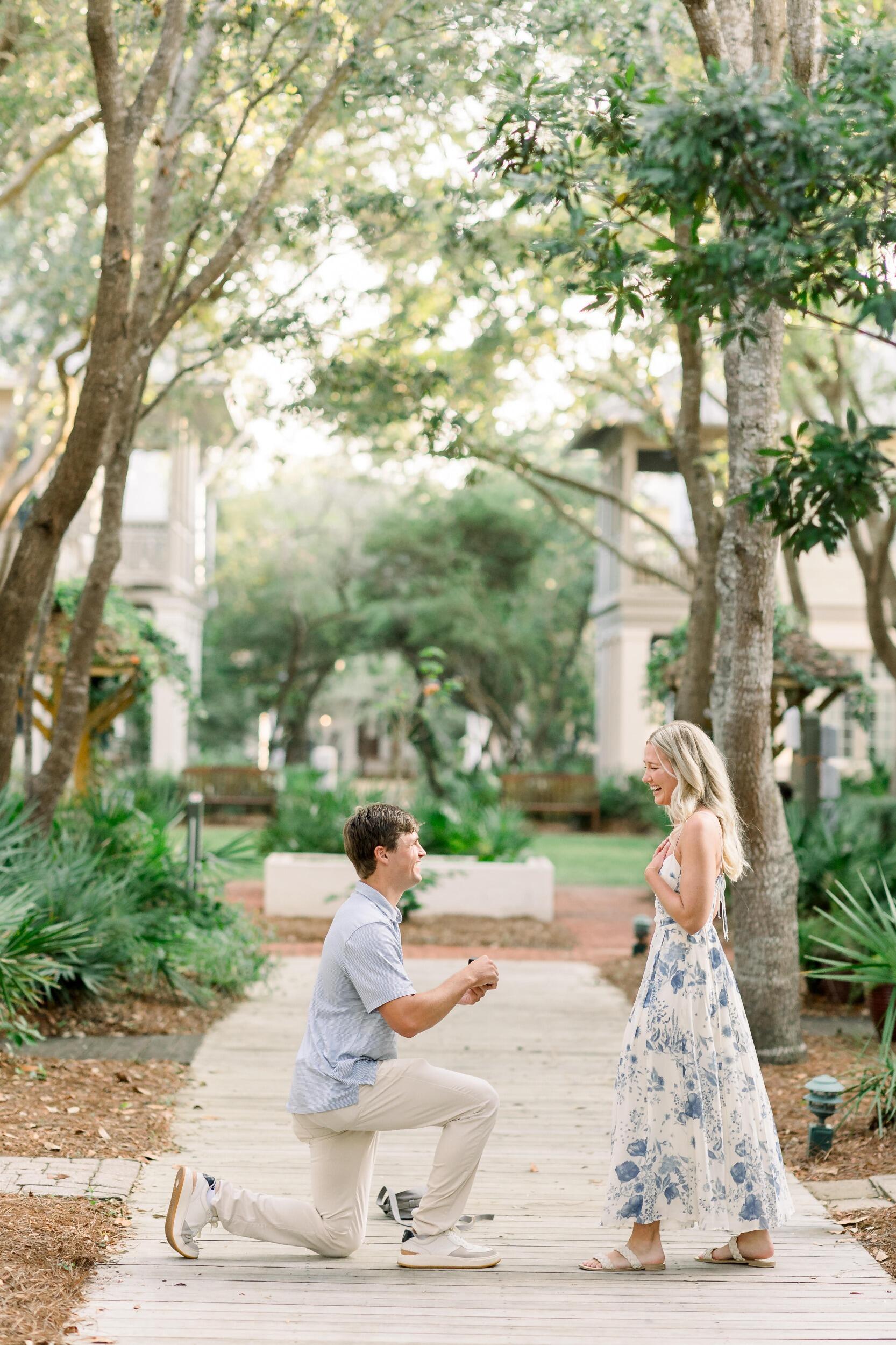 The proposal in Rosemary Beach, FL. The BEST day of our lives.