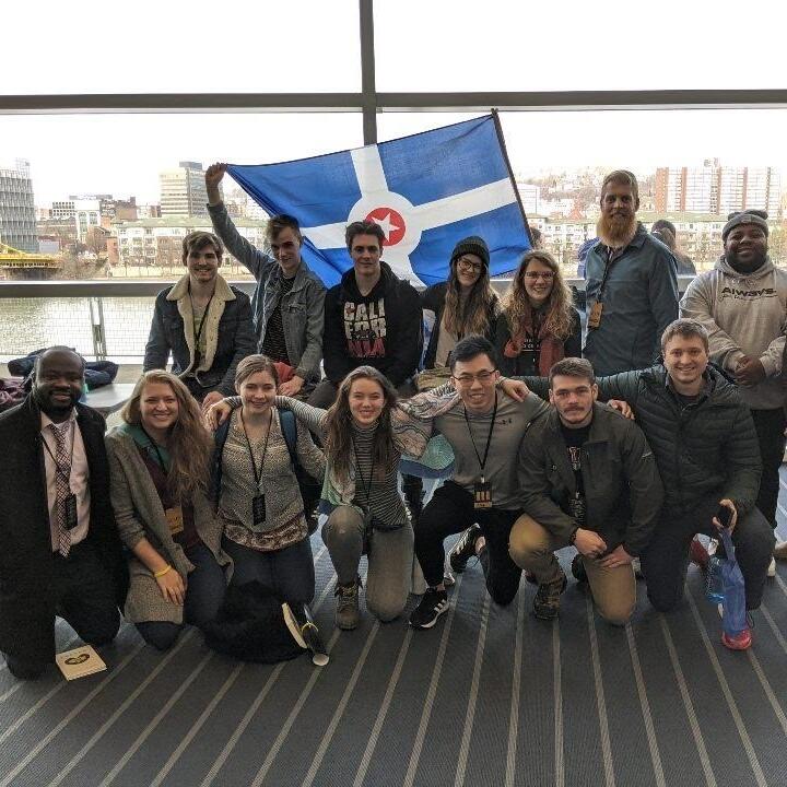 This picture is from a college ministry conference in Pittsburgh that we attended right before lockdown in 2020. We both realized...maybe there's something here that we want to pursue :) Hogan thought she was really slick when she fell asleep "accidentally" on Quinn's shoulder on the drive home