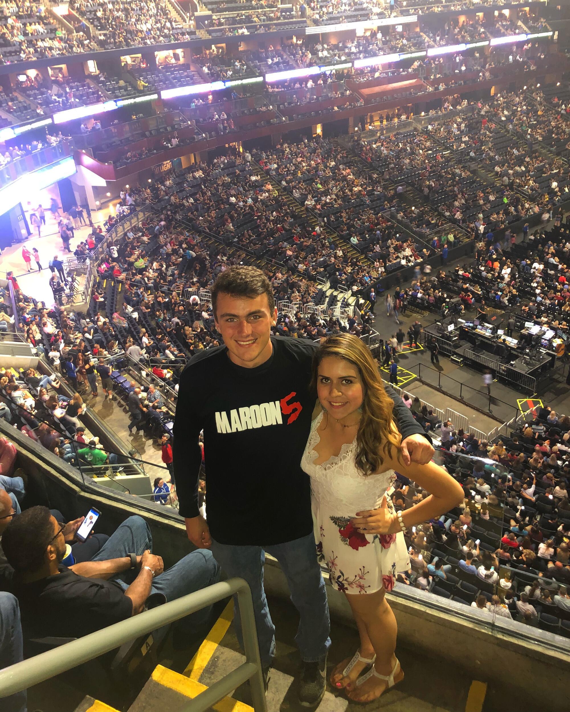 Our first official date! Maroon 5 in Columbus