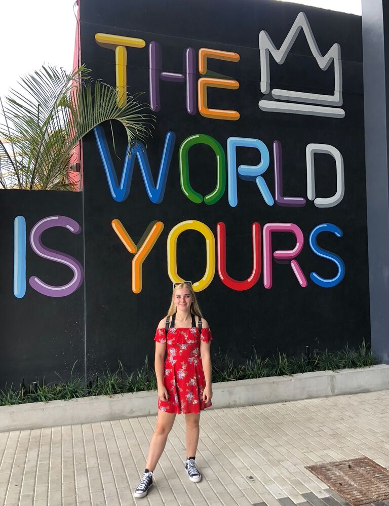Fast forward a couple of months, Sarah is back in the US on what was intended to be a short trip.