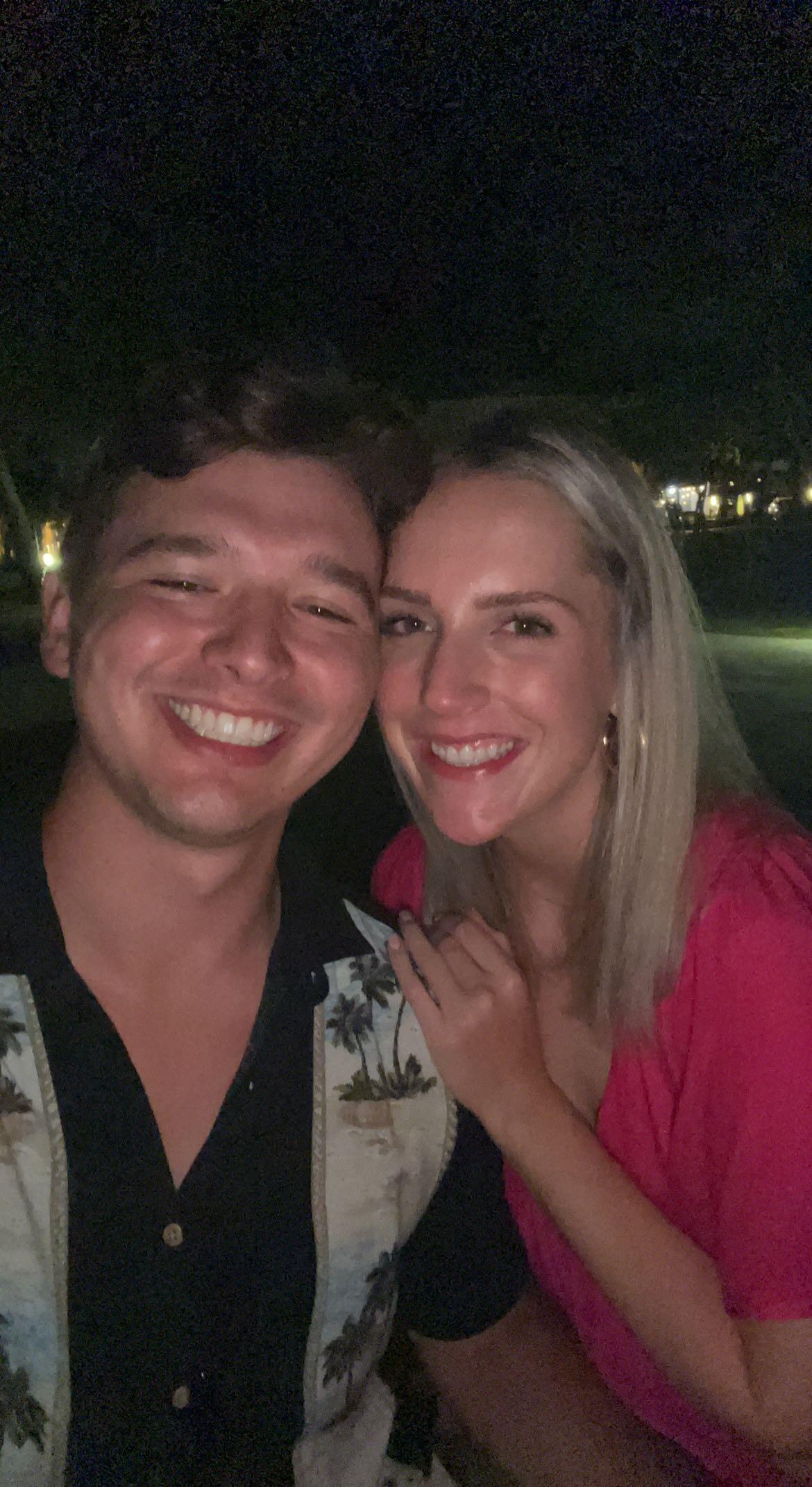 Four years later, we found each other again and FINALLY realized we were not "just best friends". This photo was right after we officially became boyfriend and girlfriend!