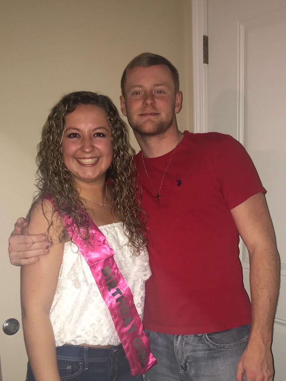 After dating their freshman year of high school, the two remained friends throughout high school and college. 