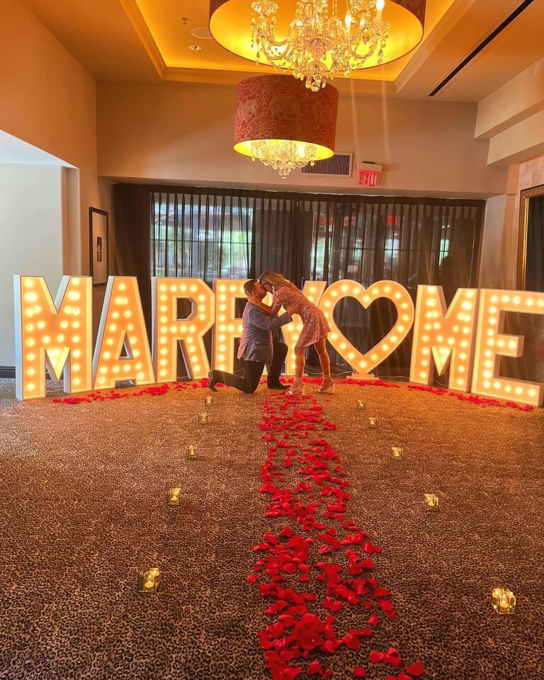 9 years later, Ian proposed at their favorite hotel, Hotel Zaza!