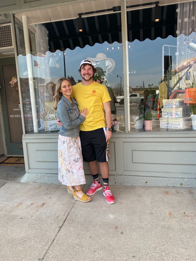 Opening day at Isabels flowers shop- Bell's Flowers. 
