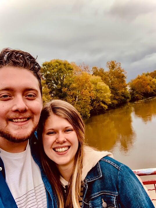 This photo is from one of our first dates in Indianapolis, IN! We got tacos and margaritas and went on a walk afterwards.
