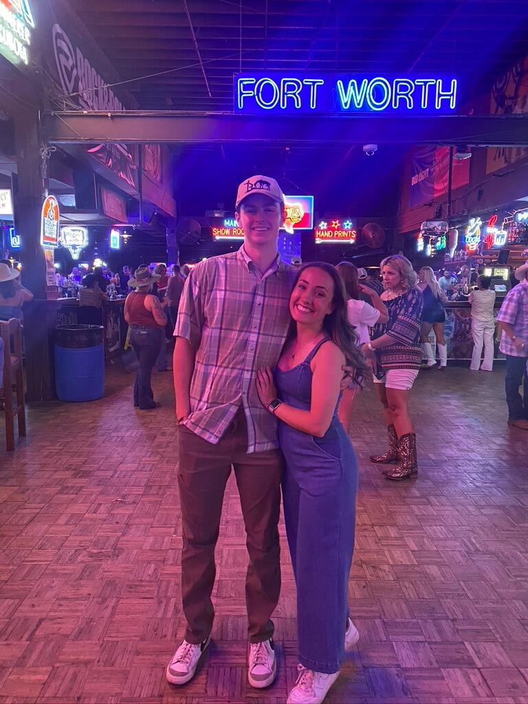 Some subtle foreshadowing (unknown to Tyler and Alli) of them in Fort Worth! They did a weekend trip to Fort Worth, celebrating Charlie's 19th birthday all together.
