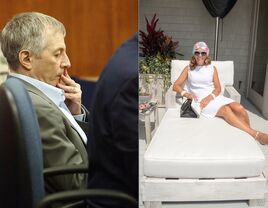 Robert Durst and his wife Debrah Lee Charatan in separate images.