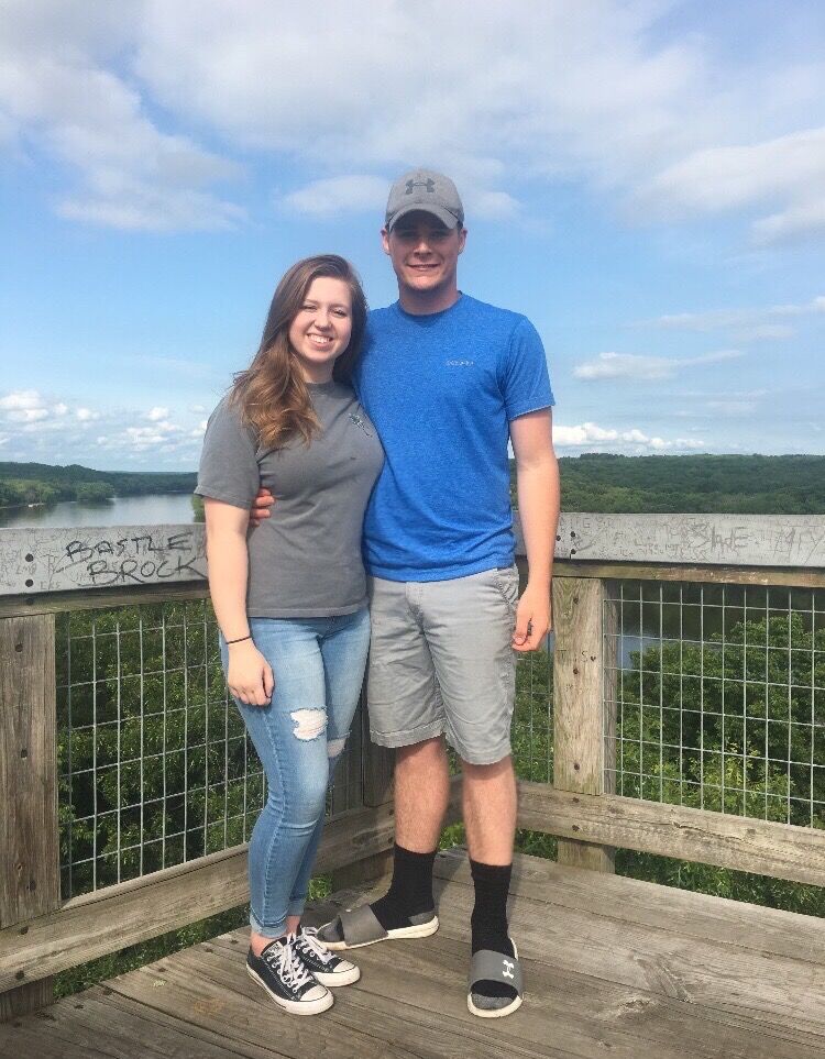 Right before Seth left for basic training.