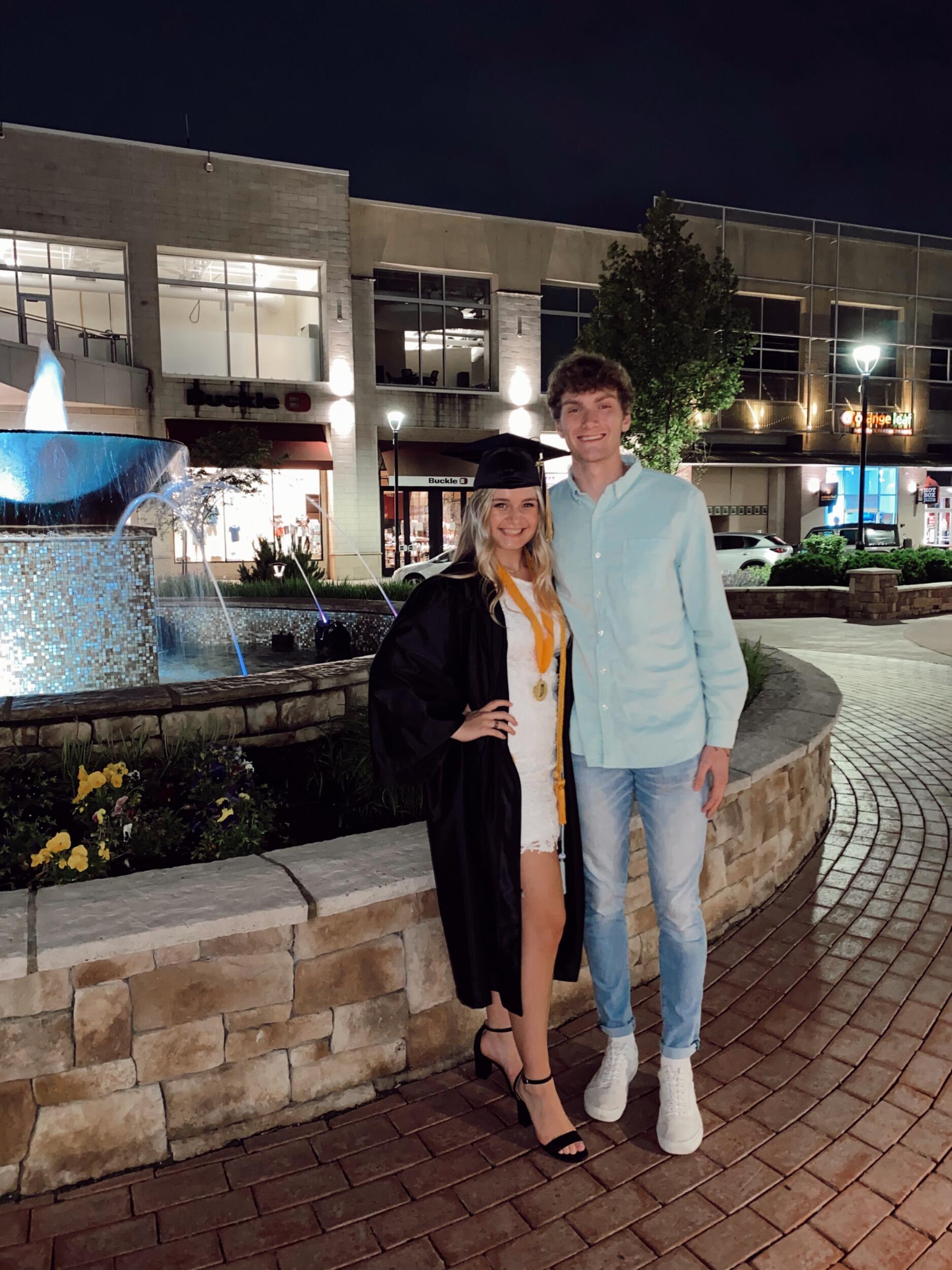 Abby’s high school graduation. 