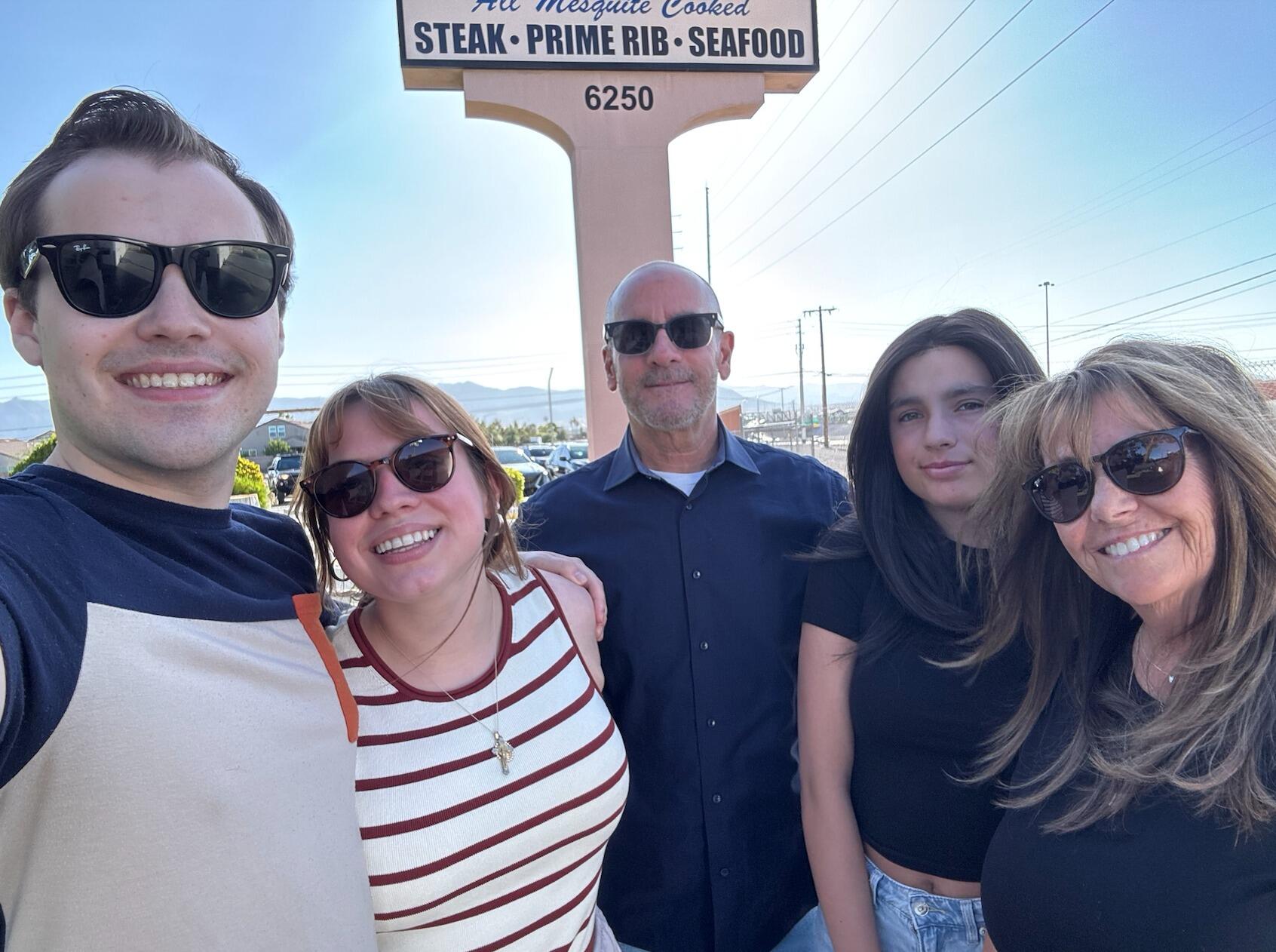 The two visit Michael's family in Las Vegas