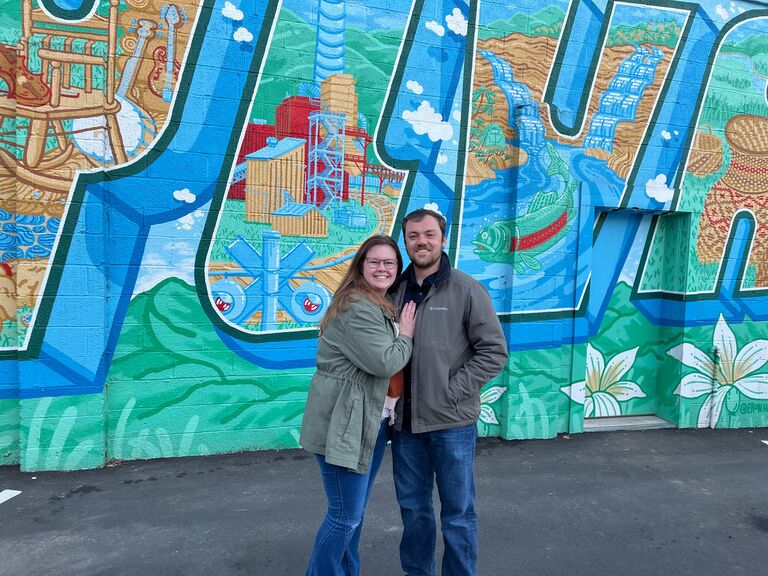 Our first trip together! To a place we fell in love with, to a place we eventually got engaged at, and to a place we will return to get married. Bryson City, North Carolina. 
