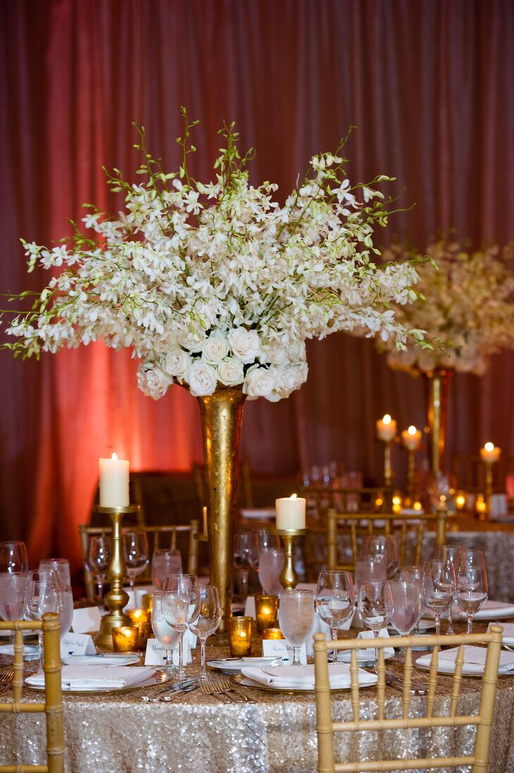 Tall White Floral Centerpieces 0795