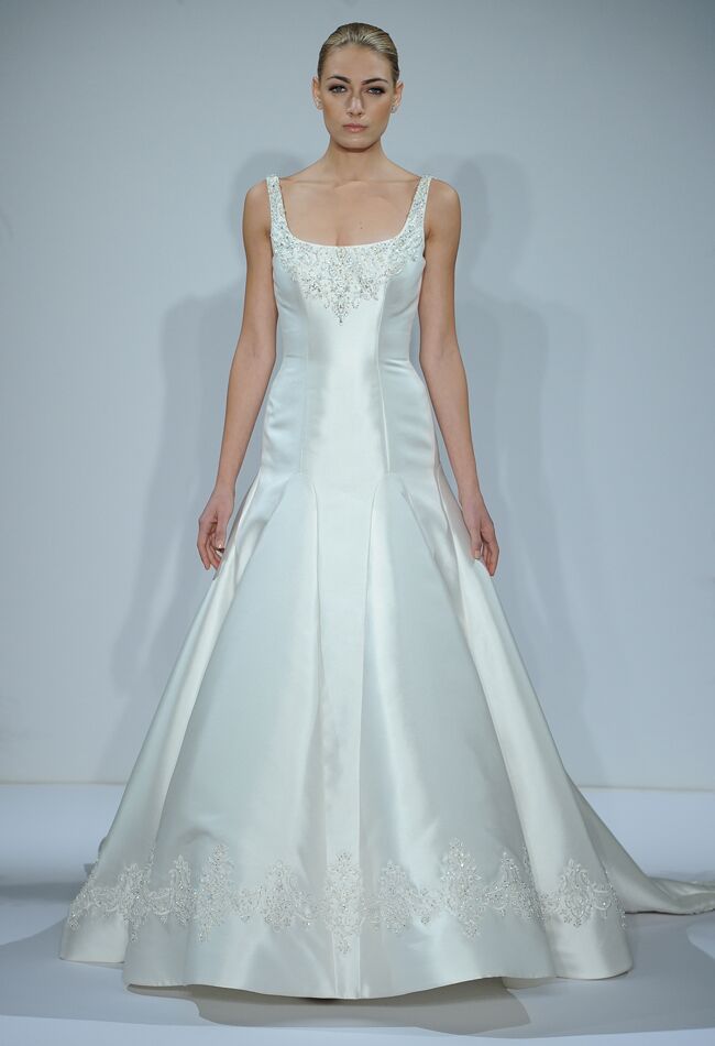 Dennis Basso Wedding Dresses 2015 Feature Cascading Ruffles for Fall