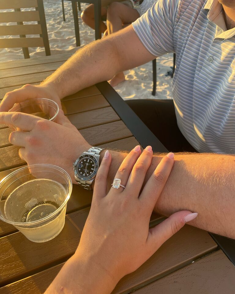 3 years later... (5 if you don't count "the break") Colin finally popped the question on the beaches of Marco. We are so happy to celebrate our big day with you all :)