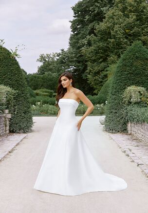 Mikado A-Line with Cuff Neckline and Princess Seams