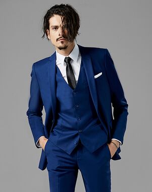 Royal Blue Black Men S Business Suit Groom Wedding Dress Jacket Lapel Decoration Fit Men S Suit Jacket Two Piece Jacket Pants Suits Aliexpress