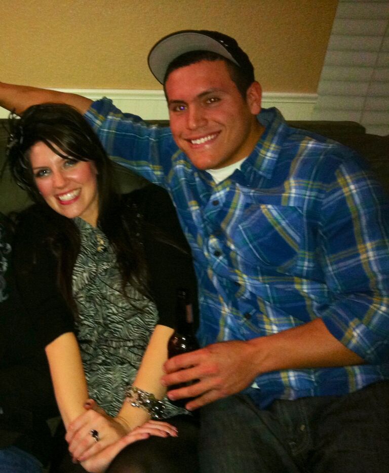 Blake & Jen met in 2009; right after her college graduation and a couple weeks before Blake’s 21st birthday. This is the first picture they were in together 