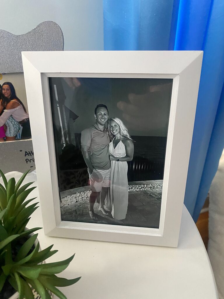 Scott made the nightstand at Bianca's house