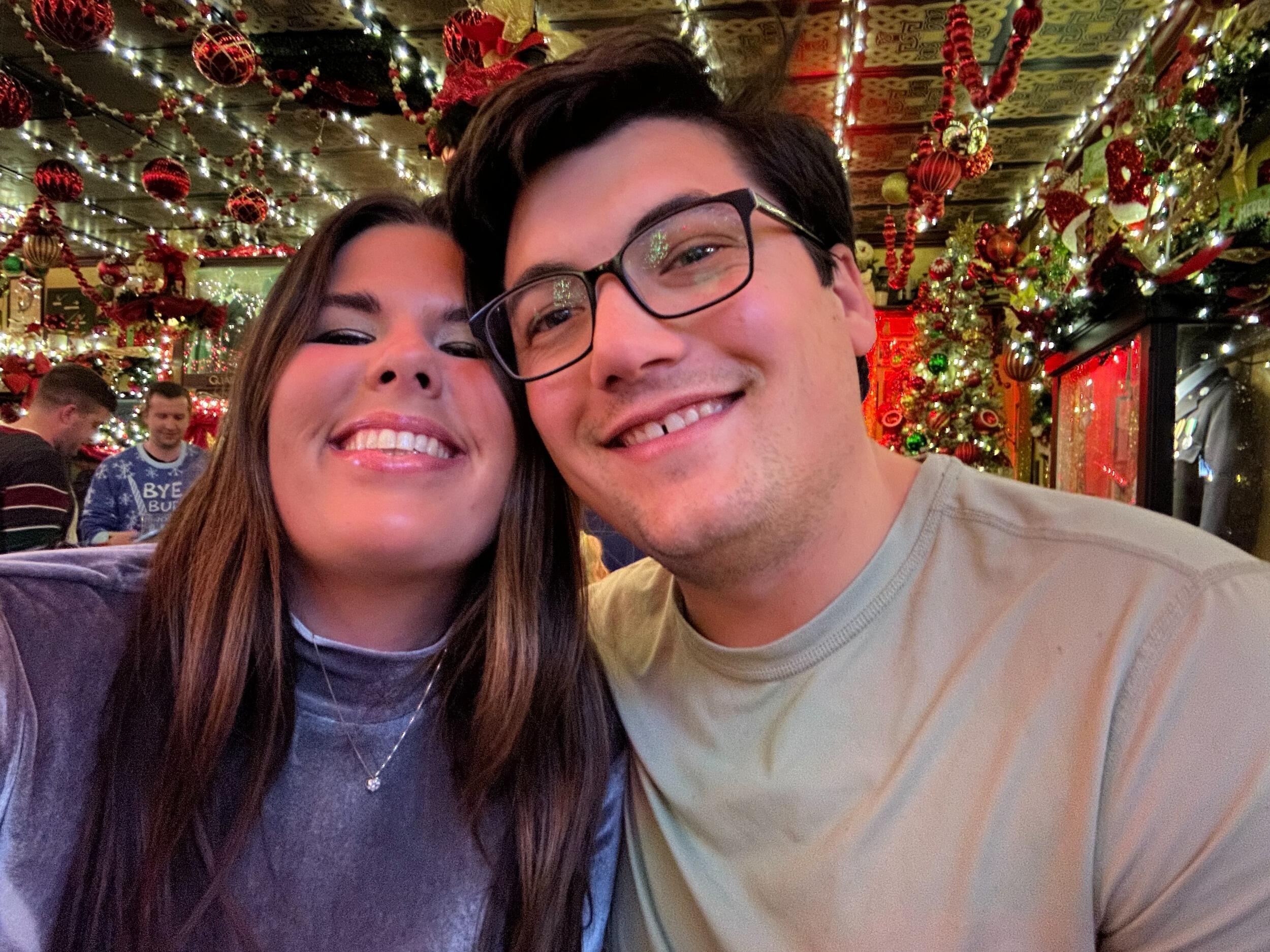 Celebrating the holidays at Chief O'Neils! One of the best holiday decorated bars in Chicago!