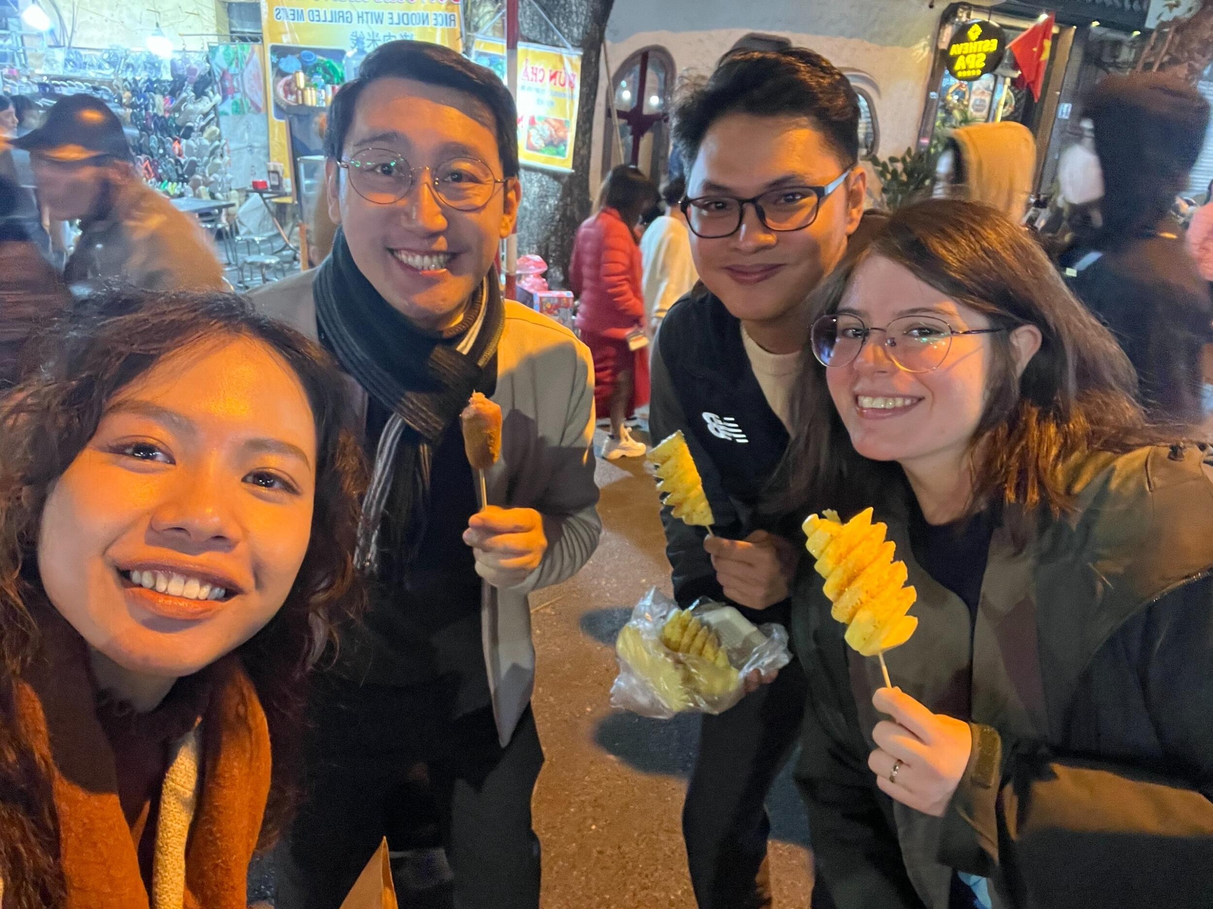 This time, they spent more time hanging out with cool friends in Hanoi, like Jocelyn & Kent...