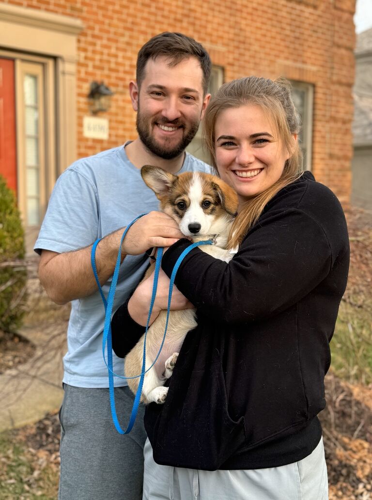 Korra's first week at home with her floppy ear