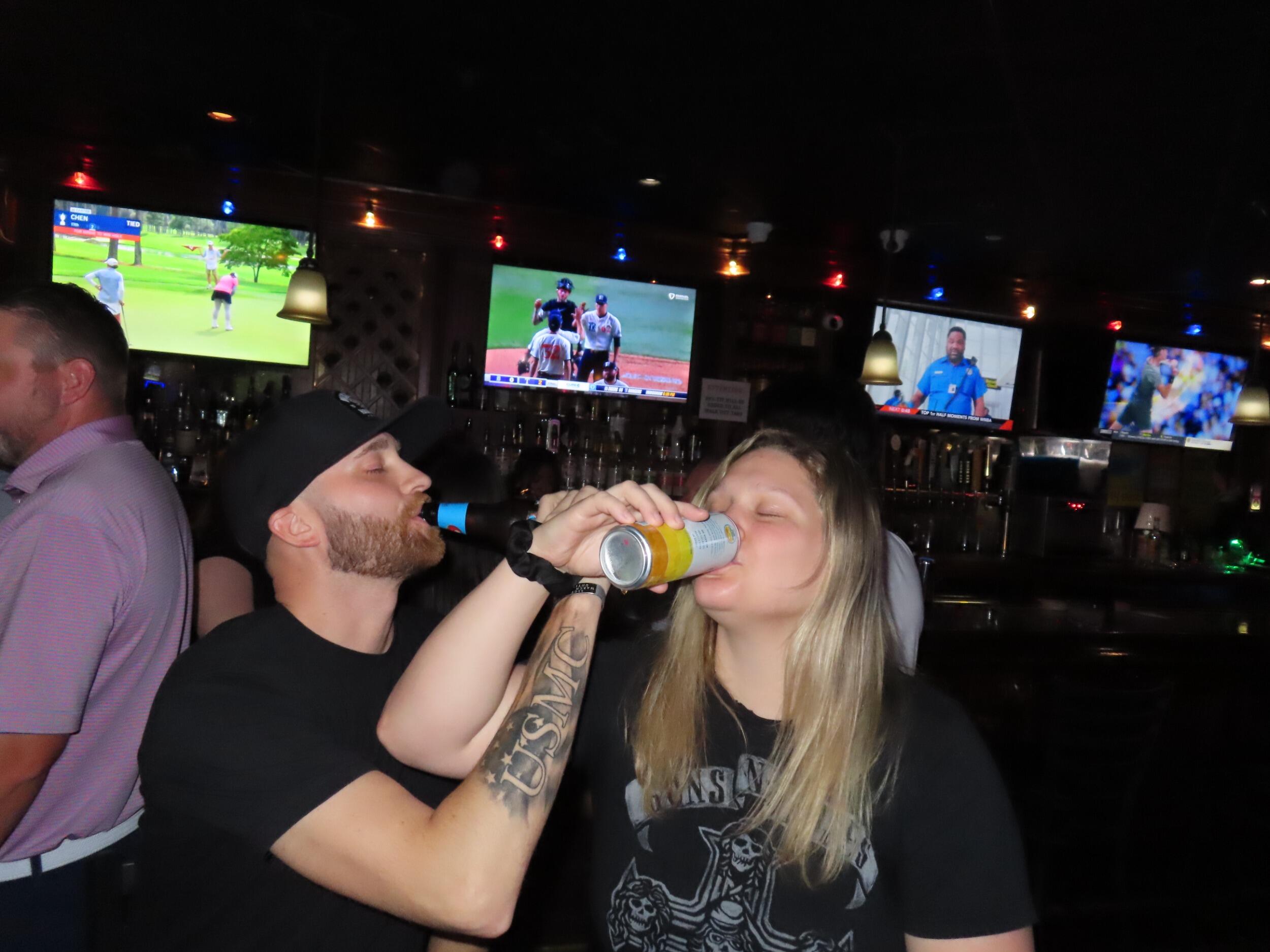 Sean and Arden at their favorite bar Casey's