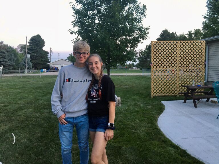 Started dating! Brandon asked Alana to be his girlfriend in her car on his parents' driveway.