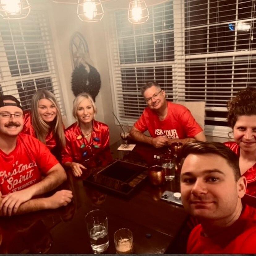 A cozy Christmas in matching pjs with the Doty family! 