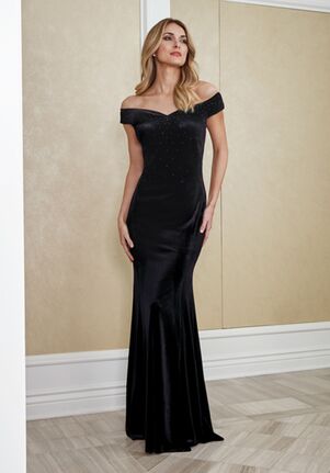 mother of bride black dress