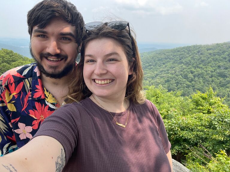 Back at Hazel Mountain for our one year anniversary!