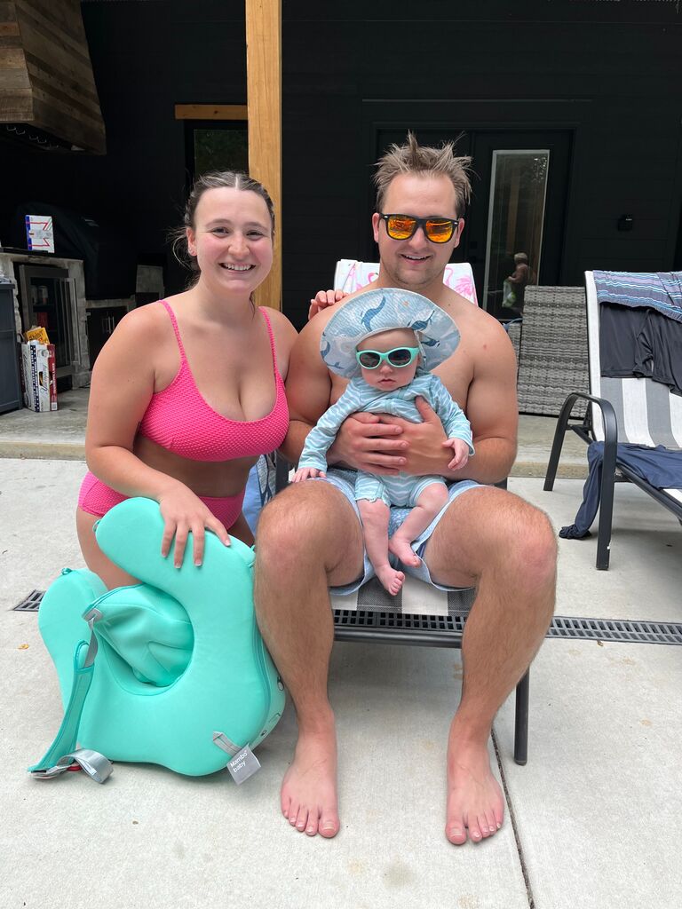 Family trip to Tennessee, Kayce looked like little Carlos from the Hangover the whole trip.