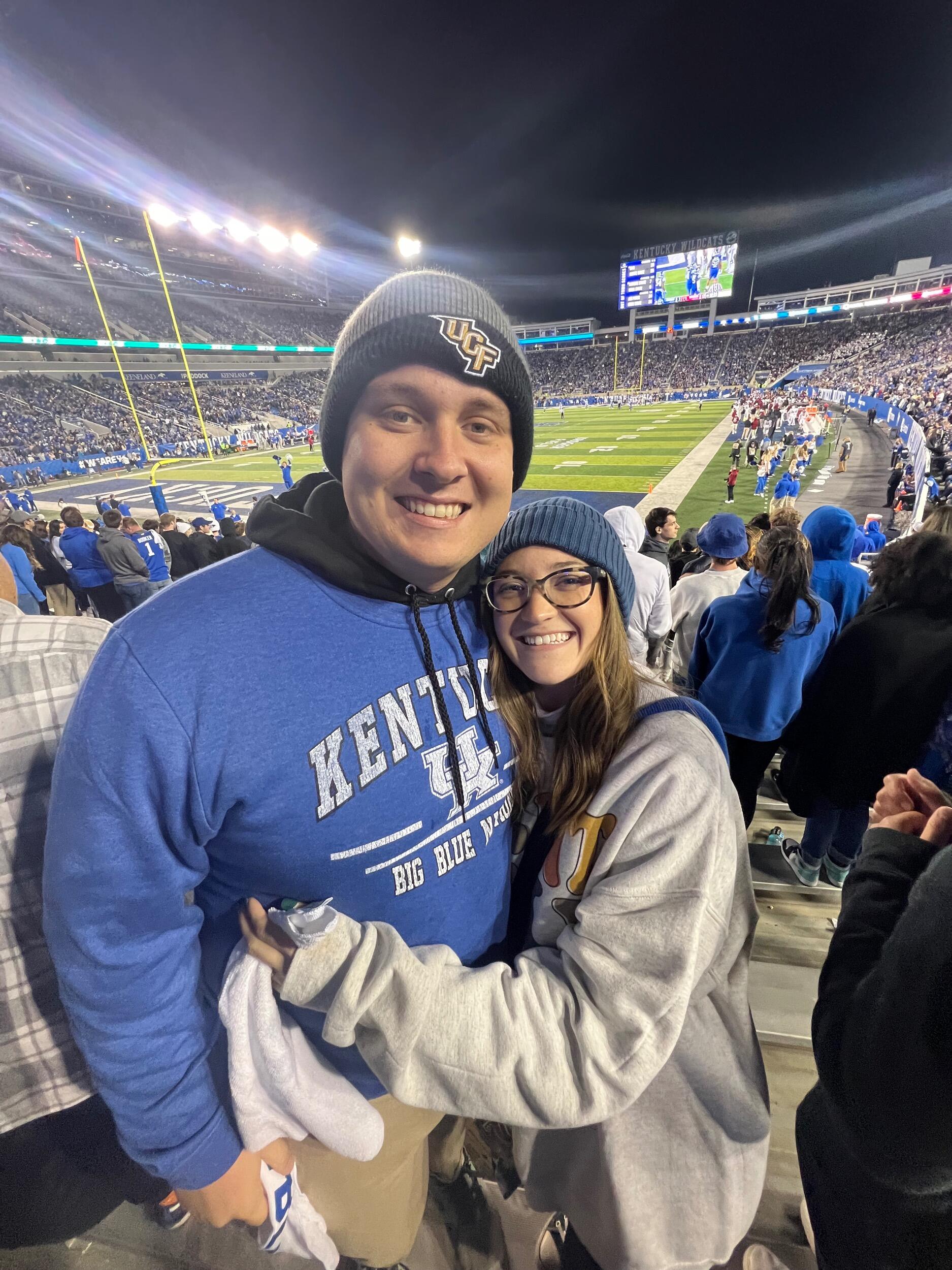 Cheering on UK Football!