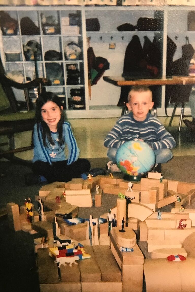 Back where it all began!

We first met in kindergarten at the Christian School of York. We were playful friends throughout elementary school and have many pictures together at school and class parties at Barefoot Farm. 