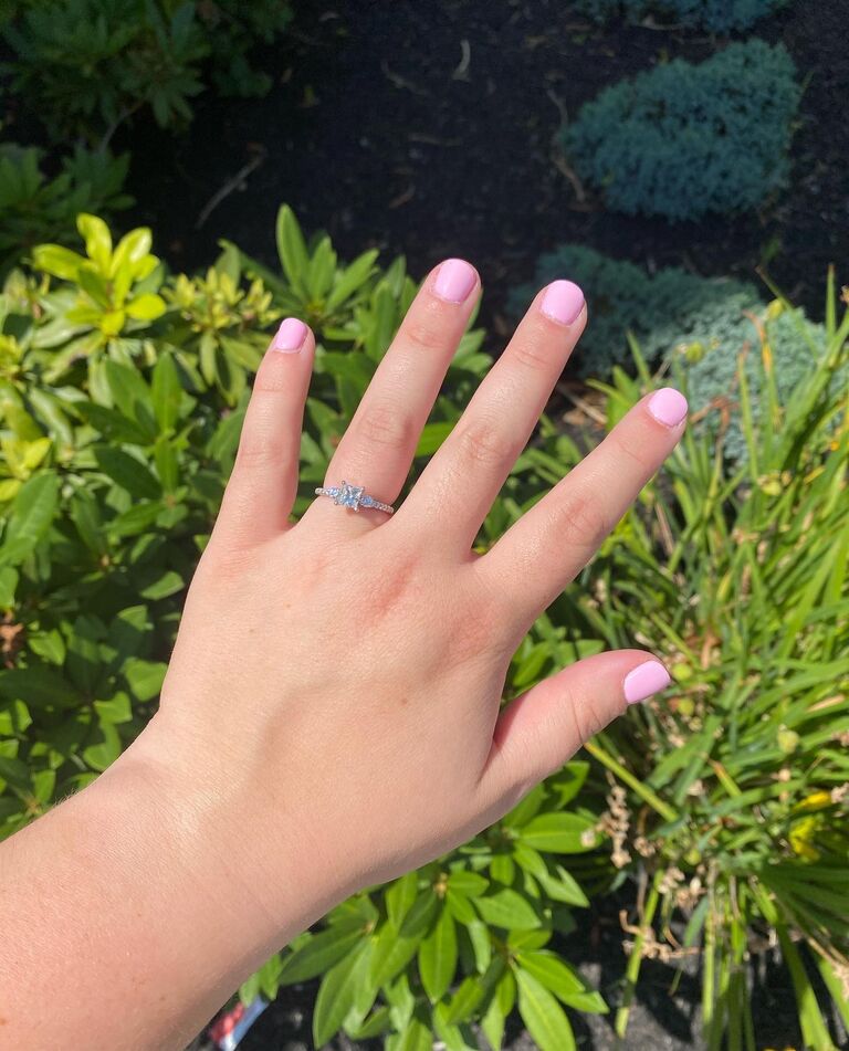 Patrick popped the question in Newport, Rhode Island. Totally surprising Kaelin while she thought the trip was to celebrate their 8-year anniversary and her graduating graduate school.  