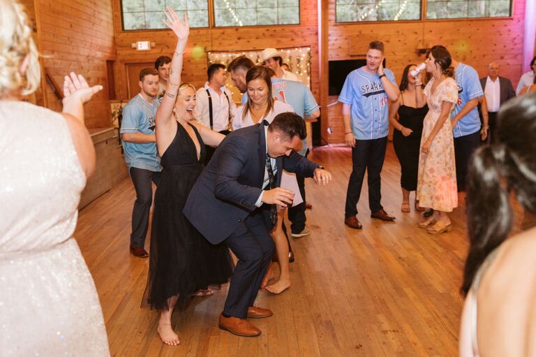 Non-stop dancing at Taylor and Cale’s wedding in Colorado.