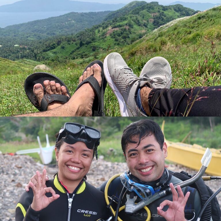 Trek n’ Dive: This short morning hike to Mt. Gulugud-Baboy followed by scuba diving on the beach of Anilao, Batangas was a defining moment for Mark and Doris. Mark was filled with immense joy as he was able to share his hobby with someone he sincerely likes. While Doris felt like a victor for conquering her fear of the open water while conquering Mark’s heart at that same moment. They knew then, that their adventures together would be countless.