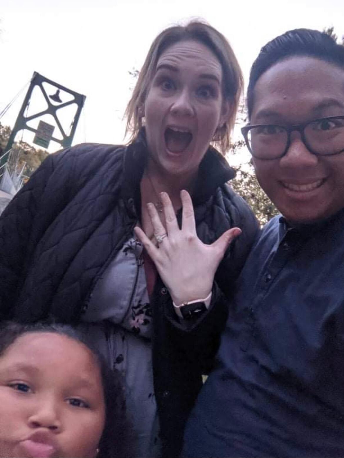 He proposed and I plus Laila said absolutely freaking yesssss!
